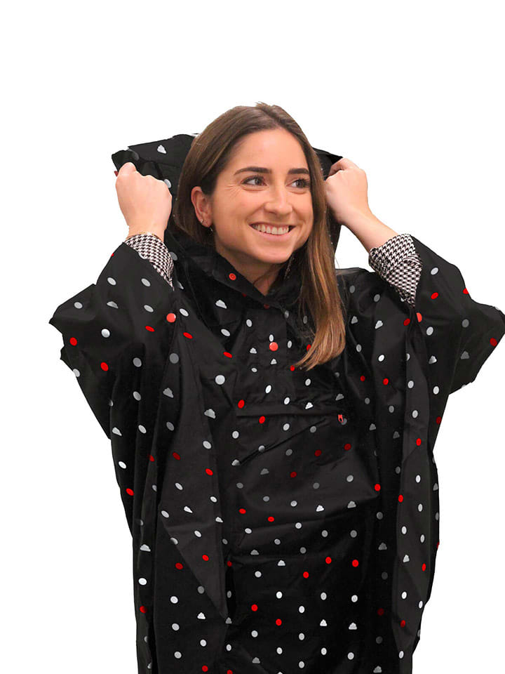 Regenponcho zwart