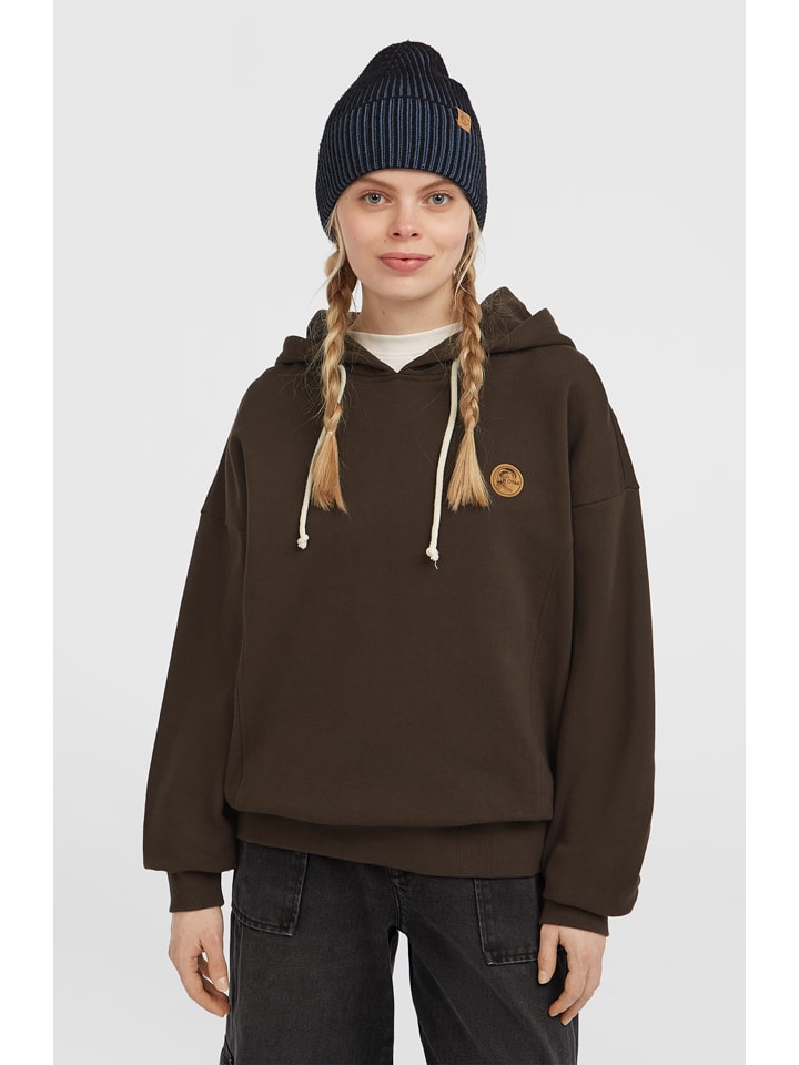 Hoodie in Braun