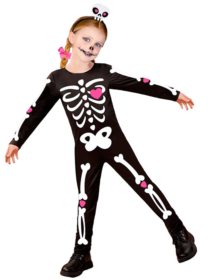 Kostium "Skeleton" w kolorze czarnym