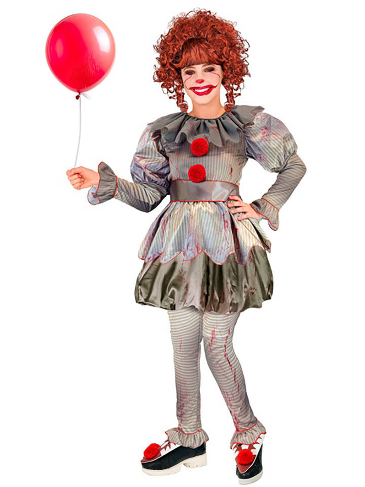 Widmann 01994 - pruik McKiller Clown, in doos, themafeest