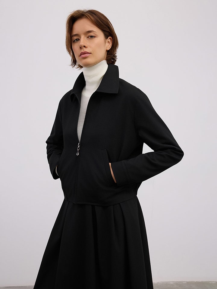 Hemdjacke in Schwarz