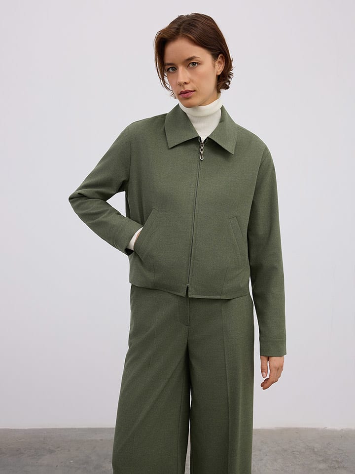 Hemdjacke in Grün