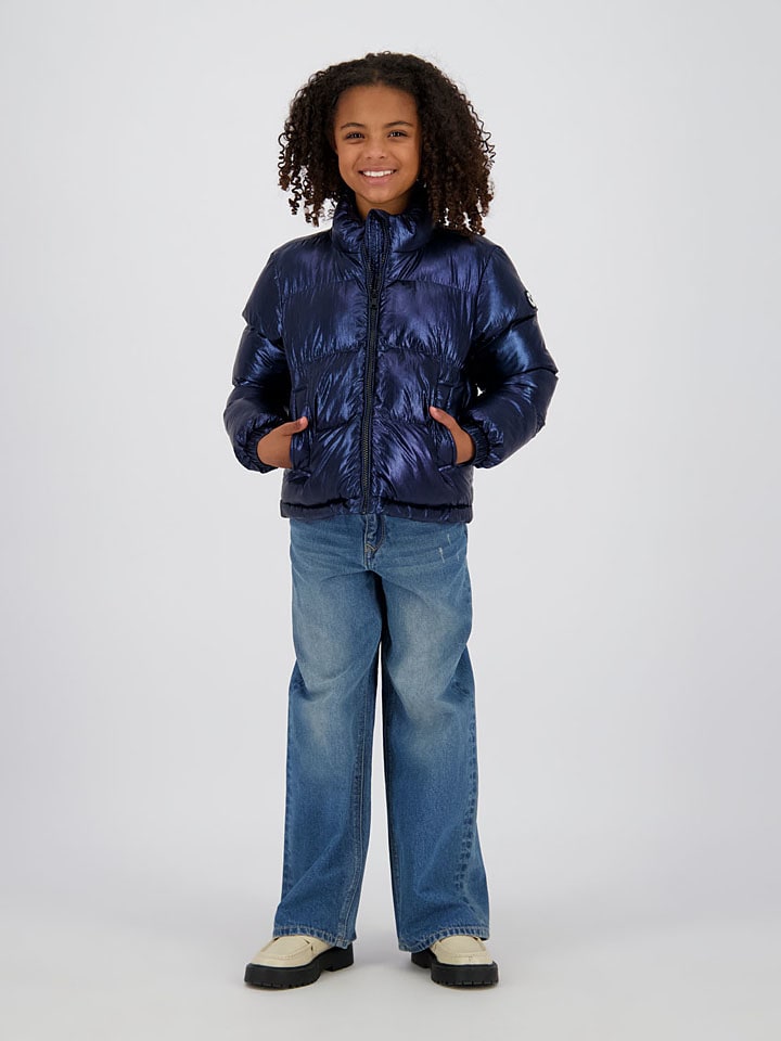 Steppjacke in Dunkelblau