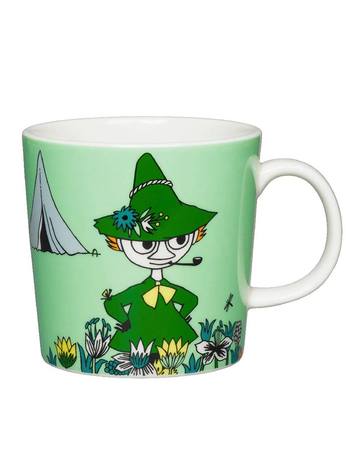 Kubek "Snuffkin - 80 Box" w kolorze zielonym - 300 ml