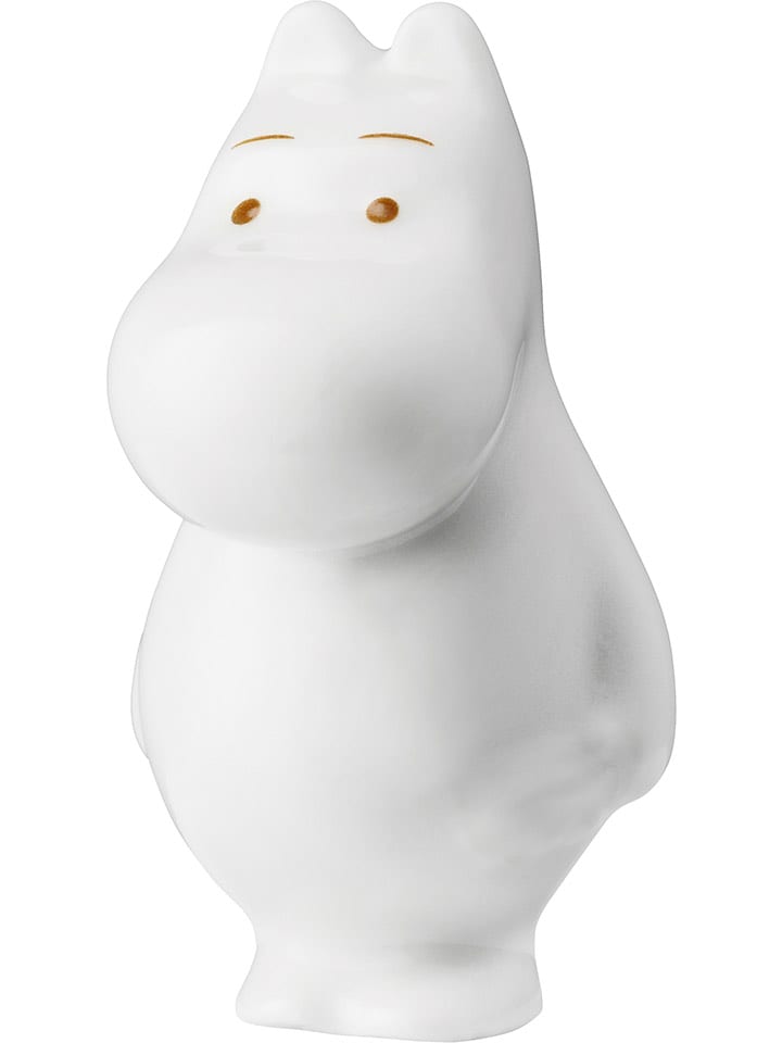 Figurka dekoracyjna "Moomintroll" w kolorze białym - dł. 8,5 cm