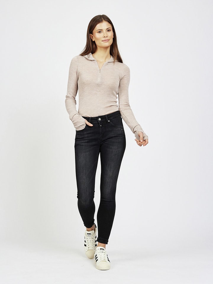 Dżinsy - Skinny fit - w kolorze czarnym