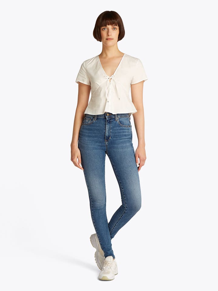 Dżinsy - Skinny fit - w kolorze niebieskim