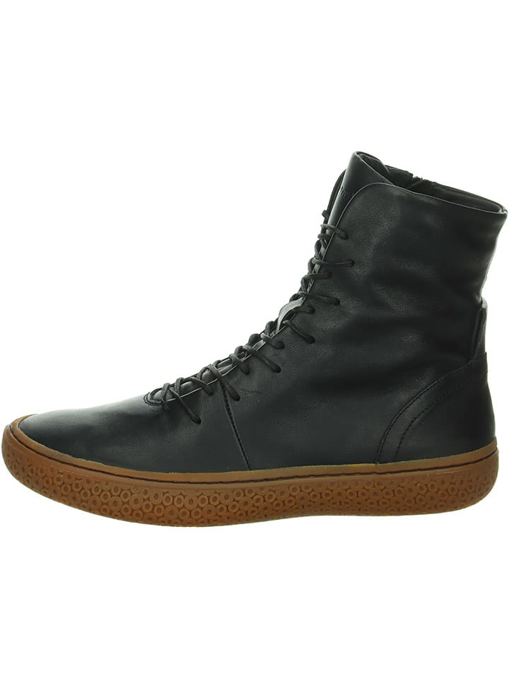 Leren boots "Tjub" rood