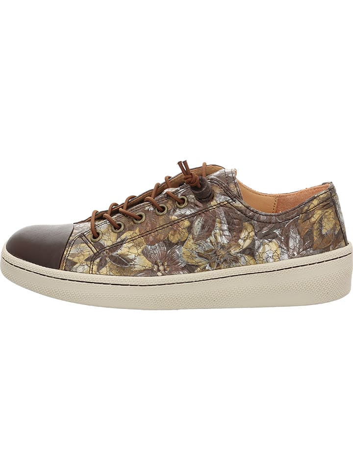 Leren sneakers bruin