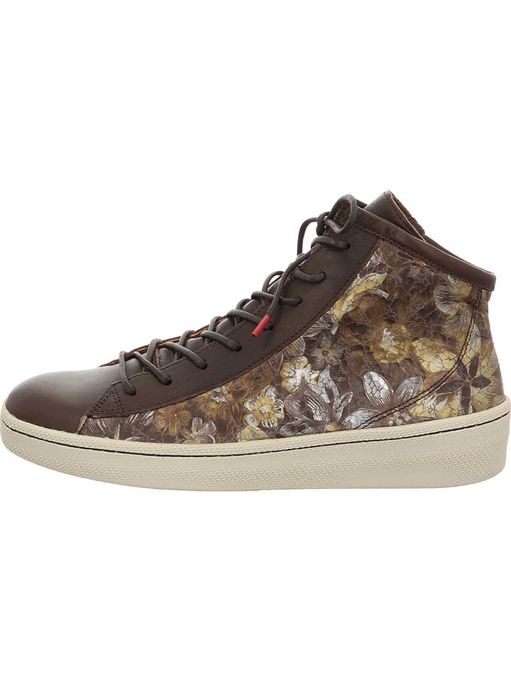 Leren sneakers bruin