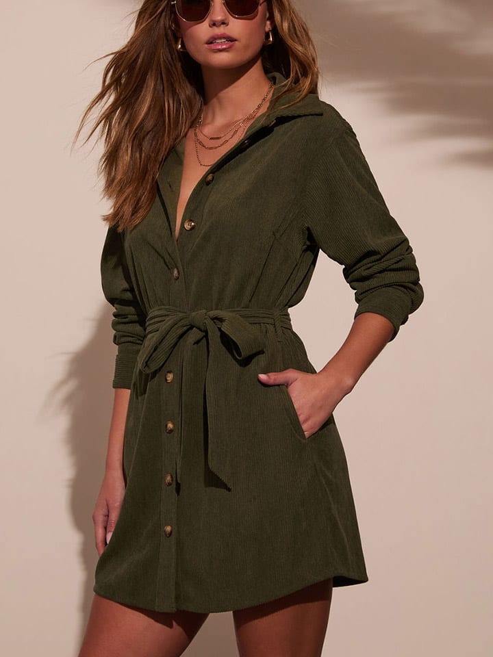 Sukienka w kolorze khaki