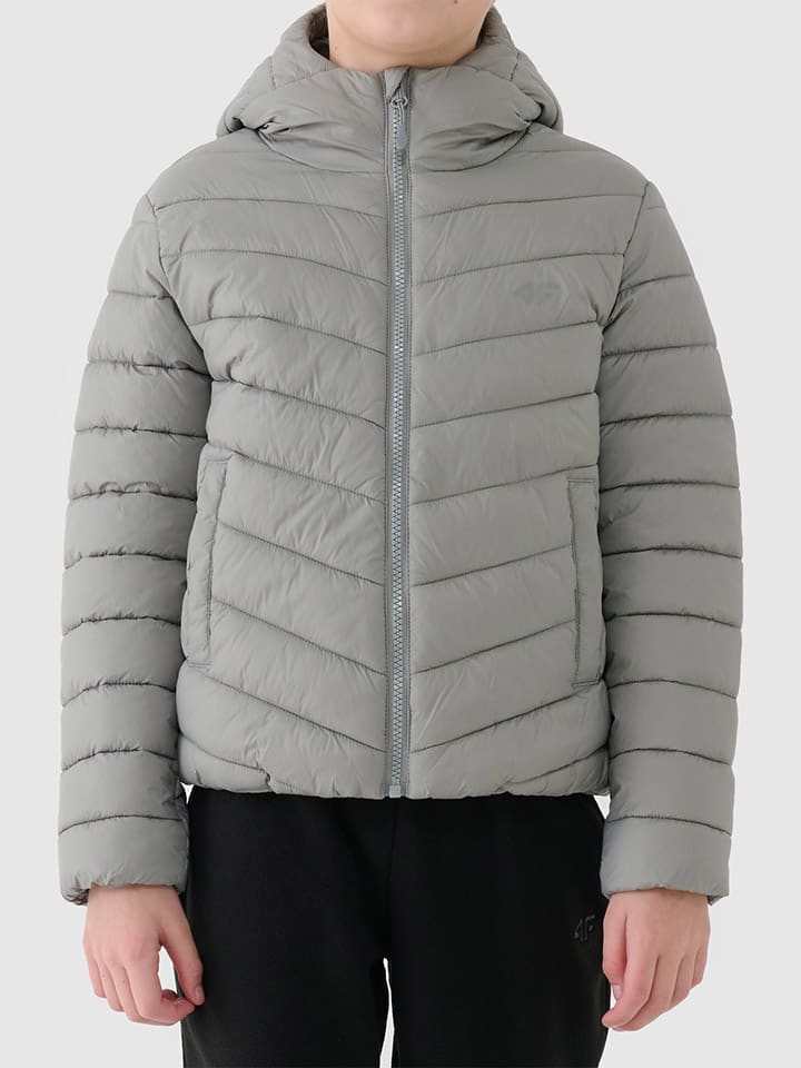 Steppjacke in Grau
