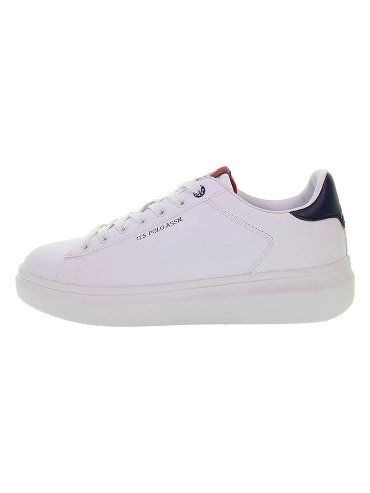 Sneakers wit/donkerblauw