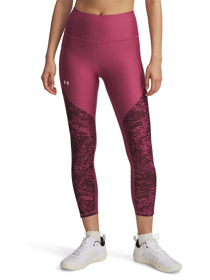 Legginsy sportowe "Tech" w kolorze jagodowym