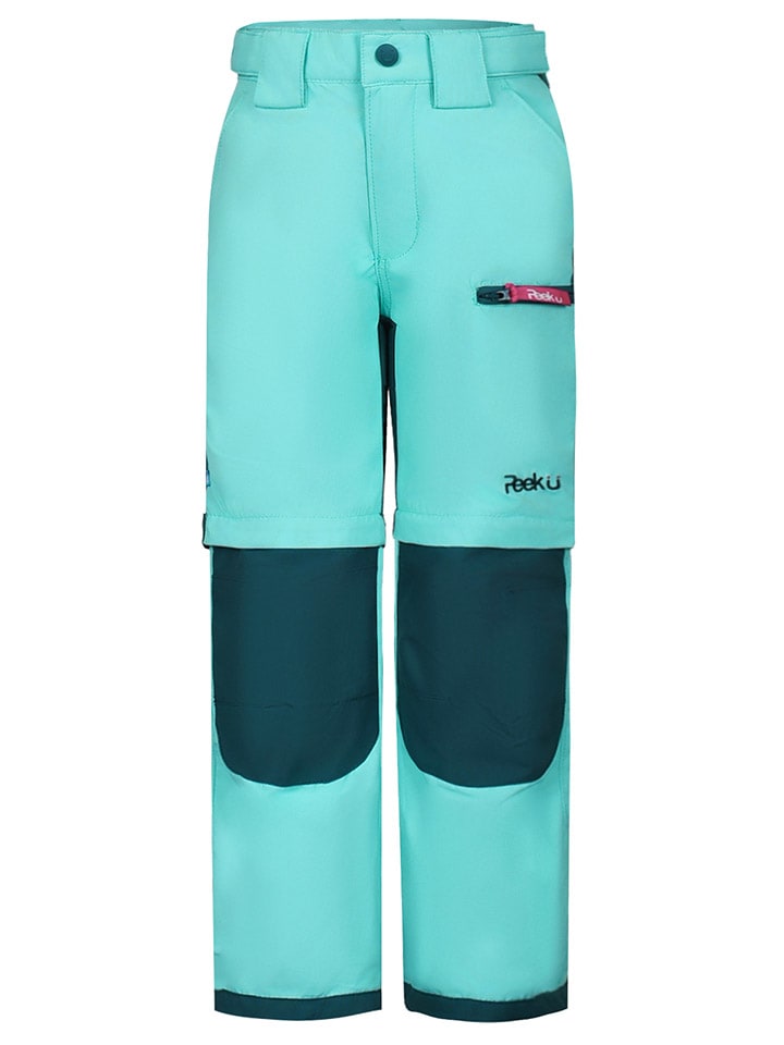 Afritstrekkingbroek "Terra" turquoise/donkerblauw