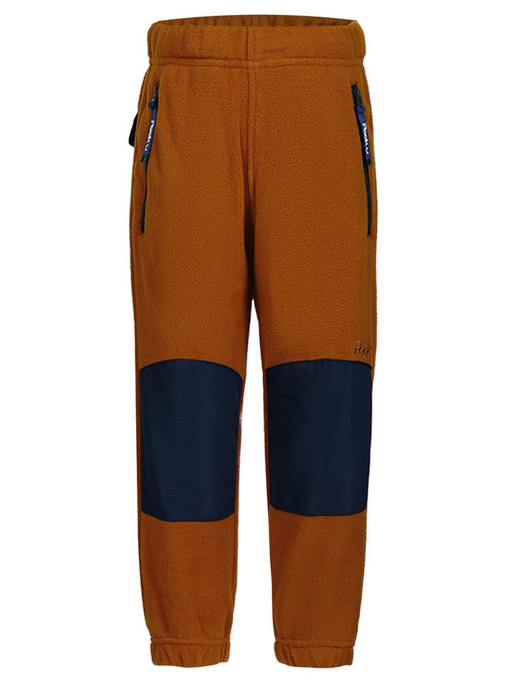 Fleece broek "Ocean" lichtbruin/donkerblauw