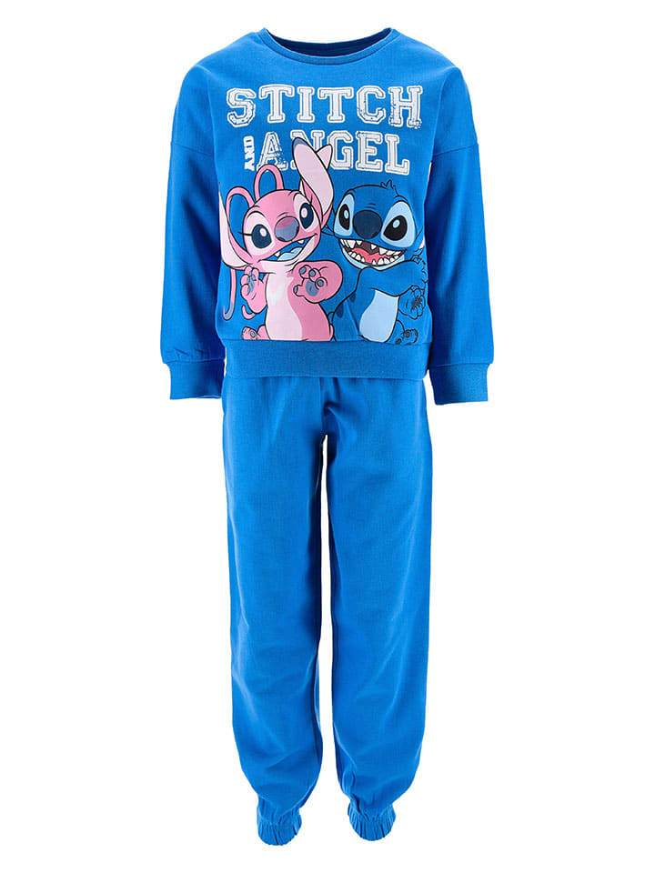 2tlg. Trainingsanzug "Lilo & Stitch" in Blau