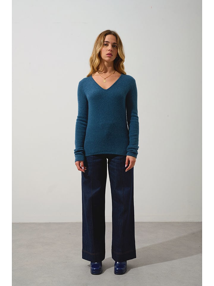 Kaschmir-Pullover "Chelsea" in Blau
