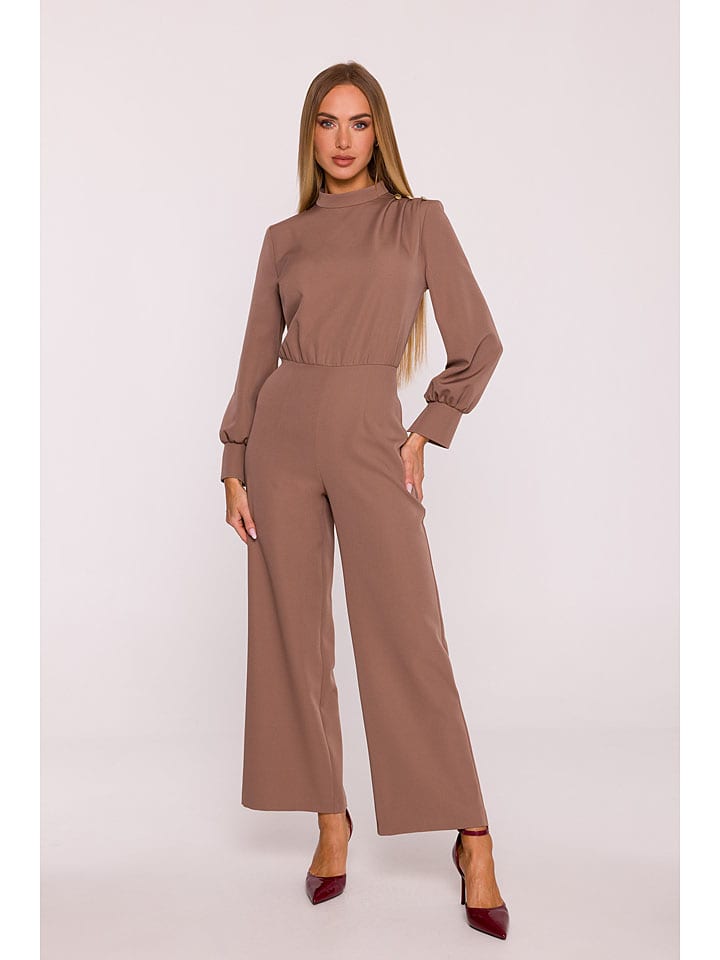 Jumpsuit in Hellbraun