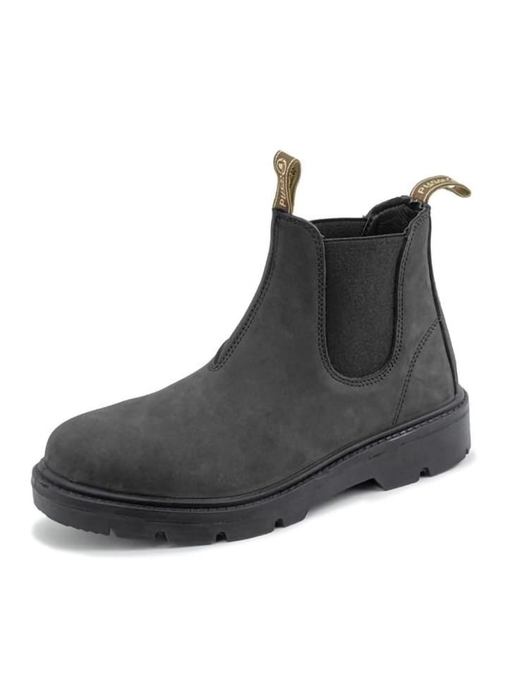 Leder-Chelsea-Boots in Schwarz