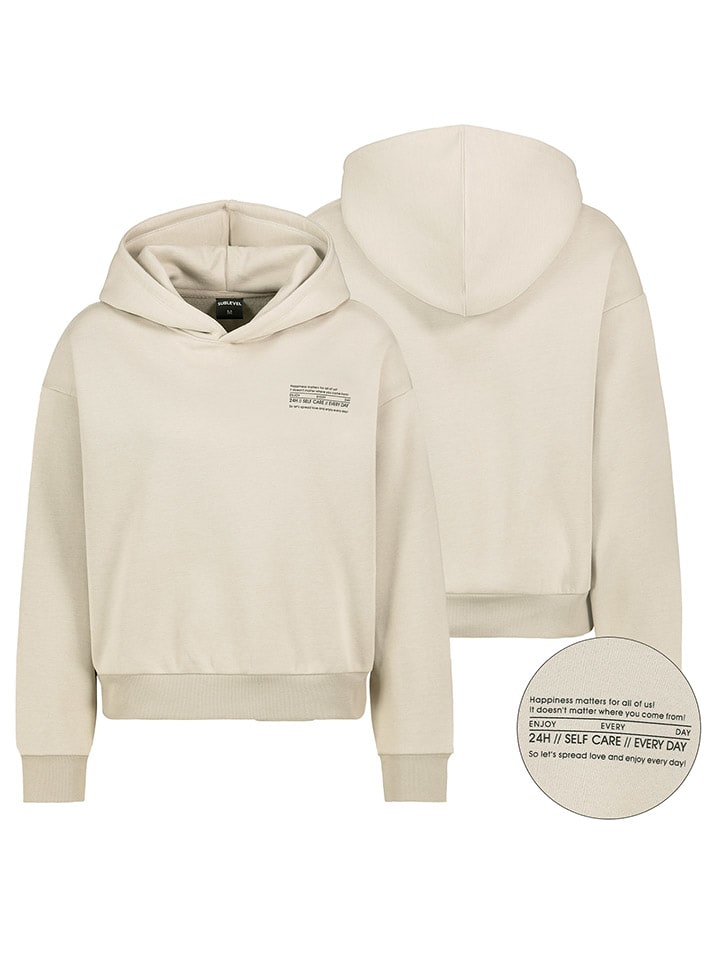 Hoodie in Creme