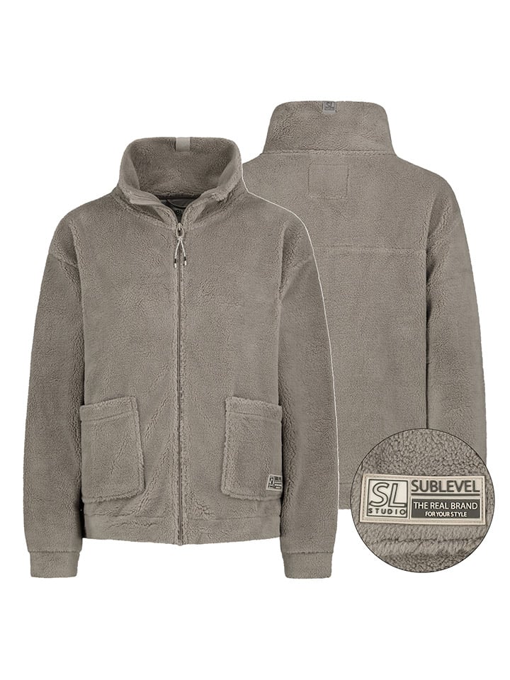 Fleece vest grijs