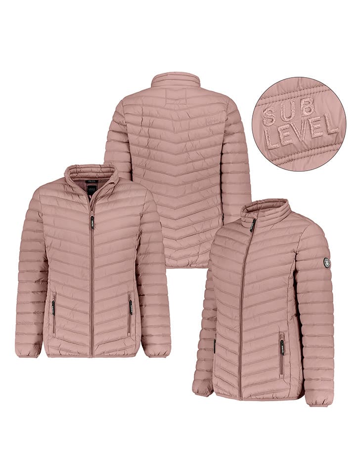Steppjacke in Altrosa