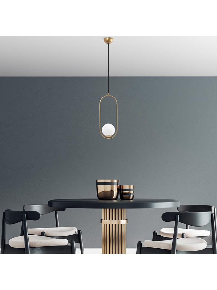 Opviq Lampa wisząca "Mudonı" w kolorze złotym - wys. 146 x Ø 20 cm