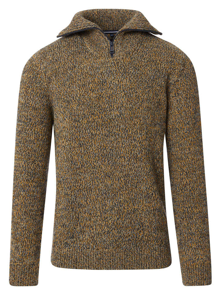 Sweter w kolorze musztardowym