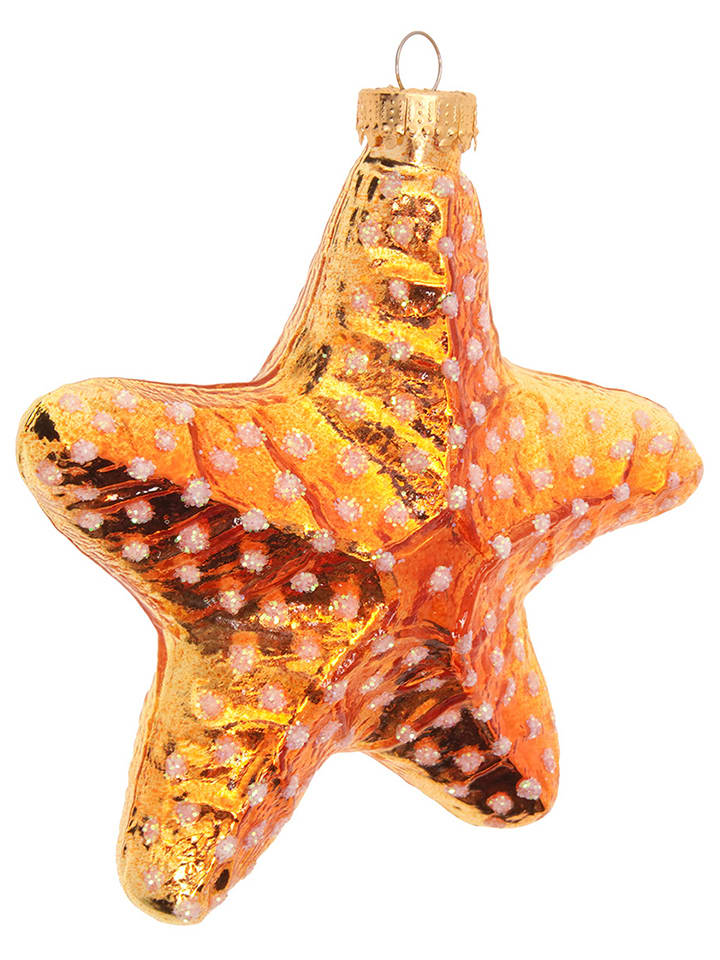 Christbaumornament "Seestern" in Gold - (H)11 cm