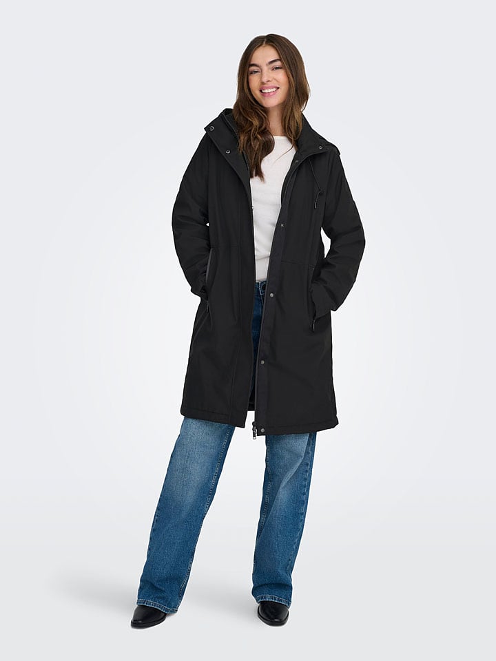 Parka "ONLKARA" w kolorze czarnym