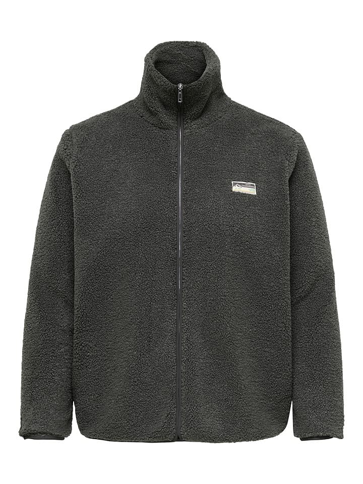 Fleece vest antraciet