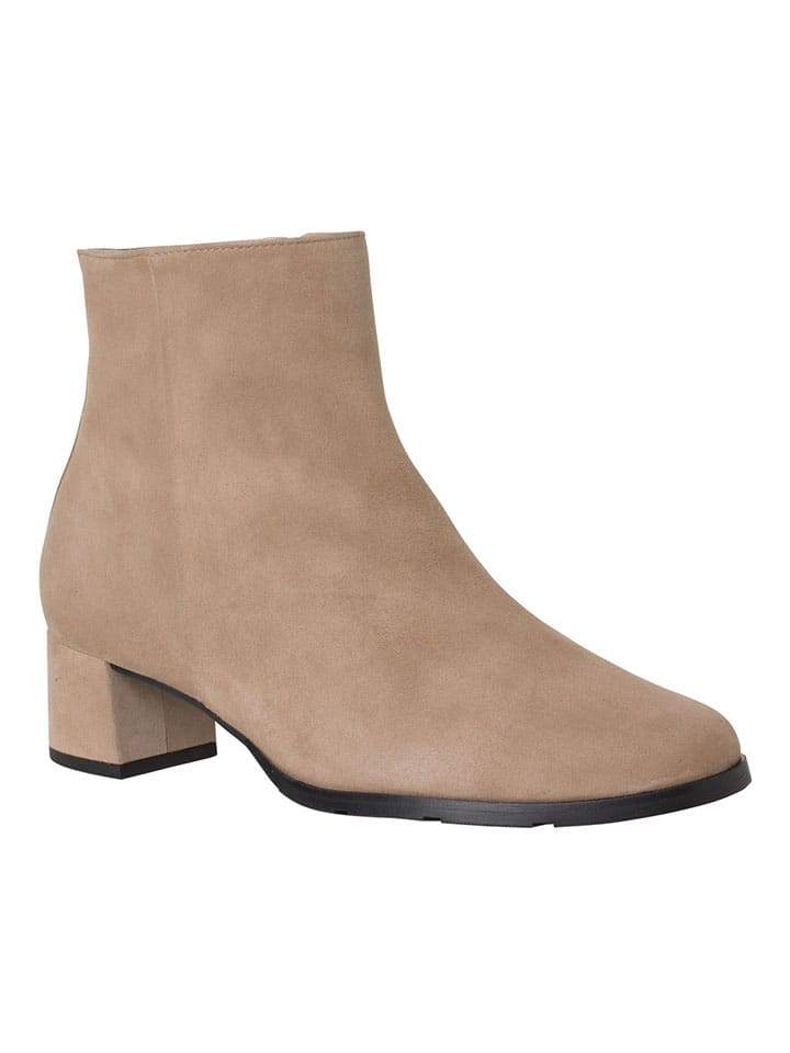 Leder-Stiefeletten "Milano" in Beige