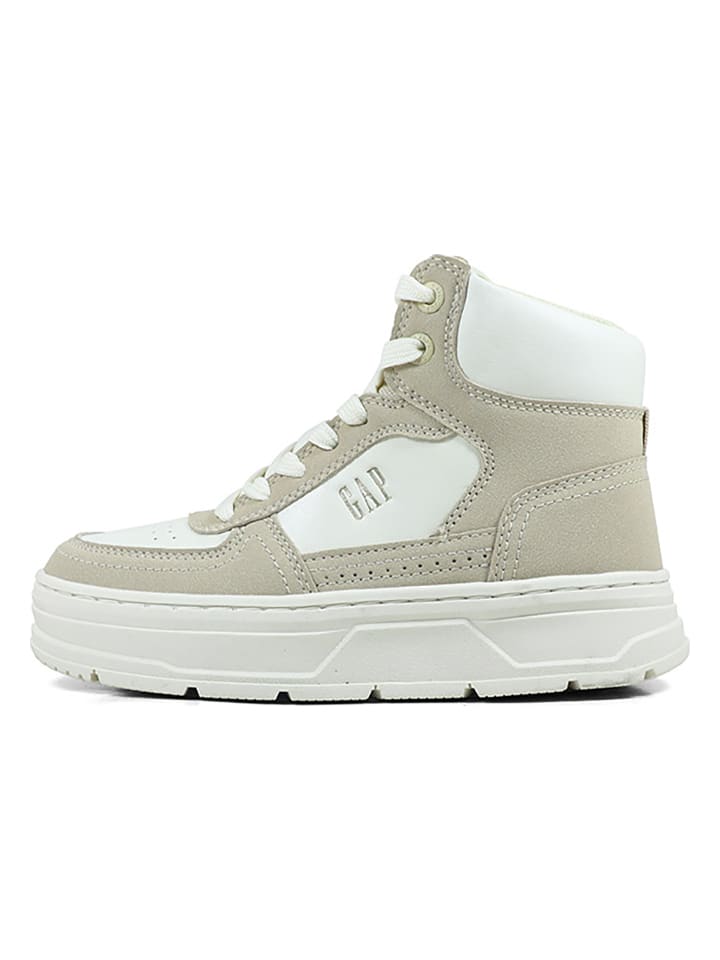 Sneakersy "Paradise Mid" w kolorze kremowym