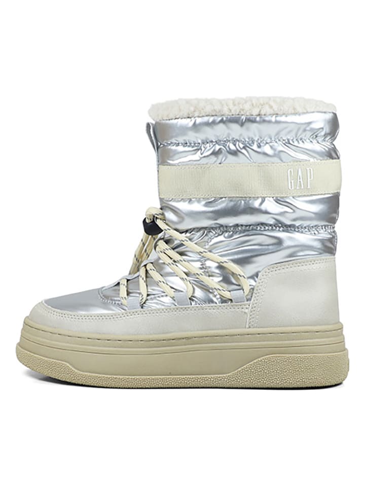 Boots "Paradise High Nyl" in Silver/ Creme