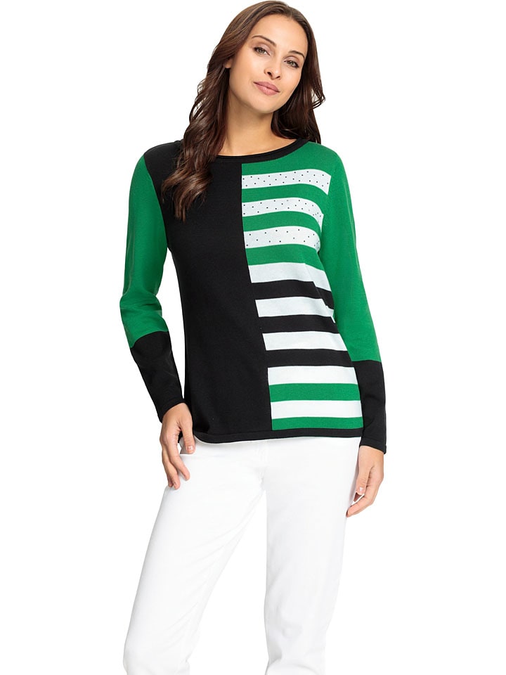 Sweter w kolorze zielonym