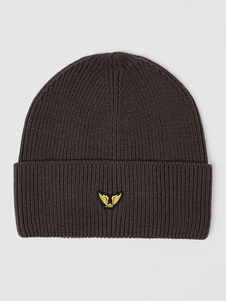 Czapka beanie w kolorze brązowym
