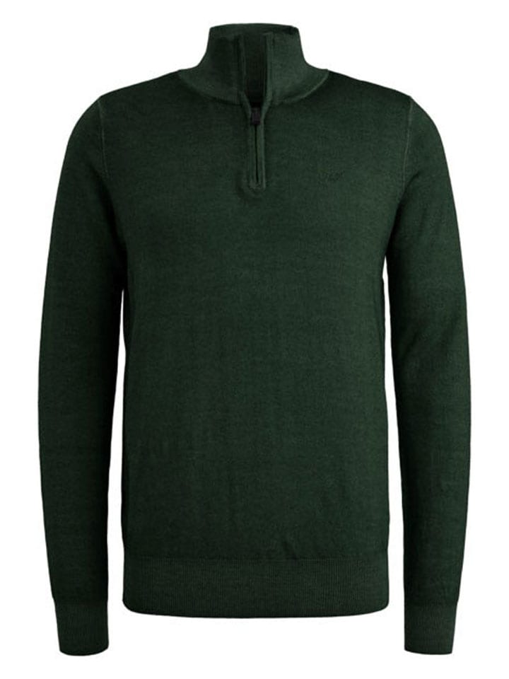 Sweter w kolorze ciemnozielonym