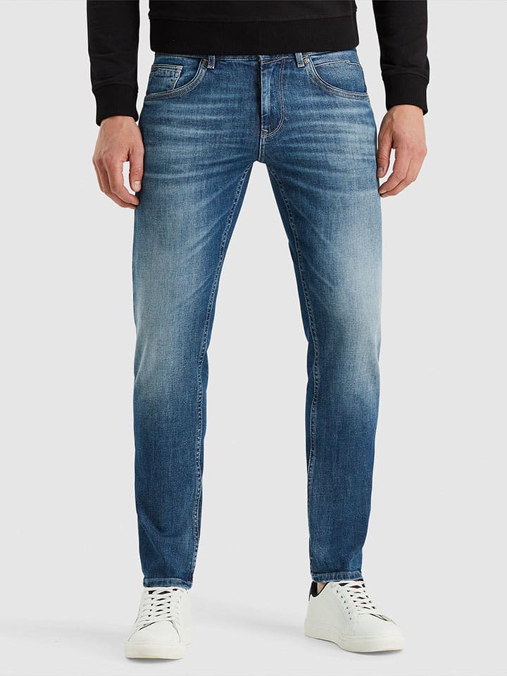 Dżinsy - Skinny fit - w kolorze niebieskim