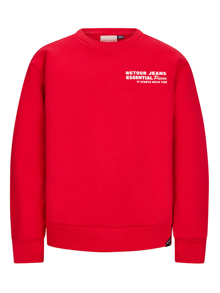 Sweatshirt "Borya" in Rot