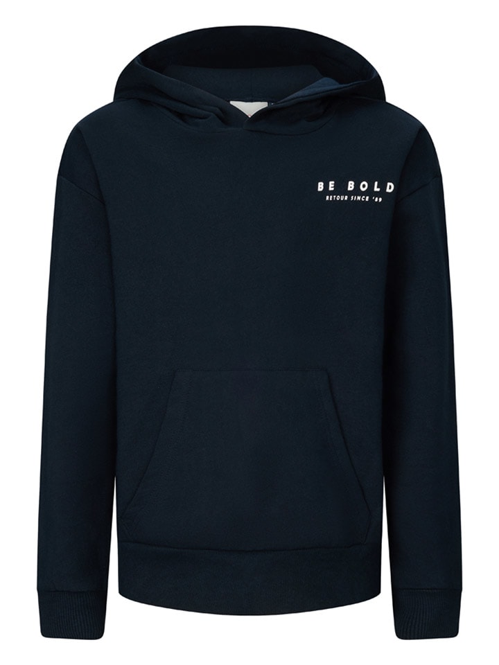 Hoodie "Gote" in Dunkelblau