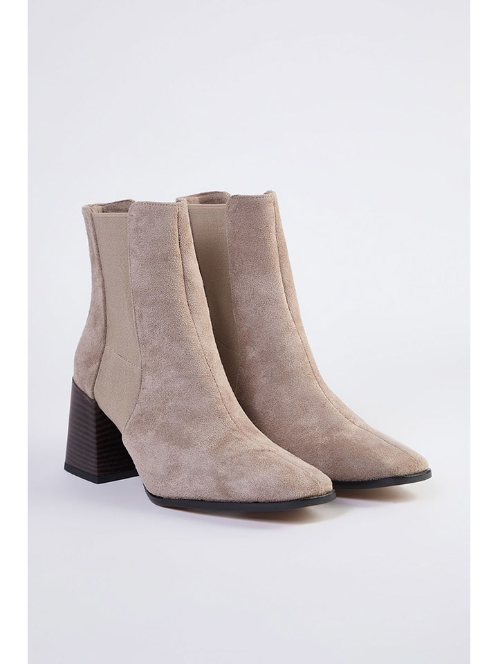 Stiefeletten in Beige