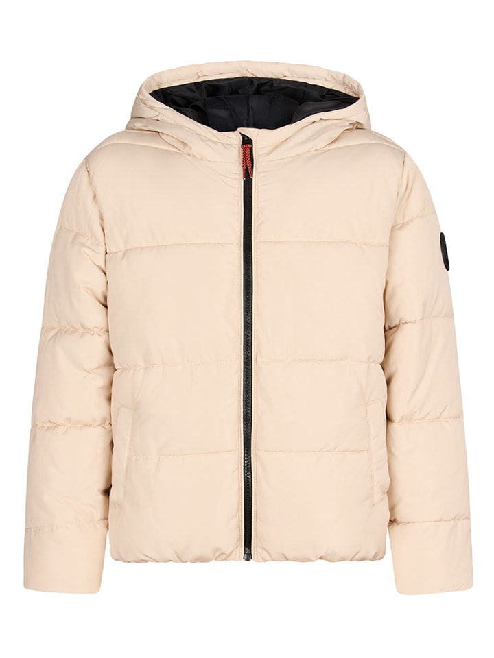 Doorgestikte jas "Abadou" beige