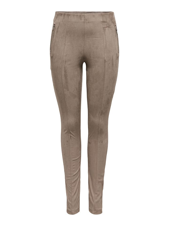Legginsy w kolorze beżowym