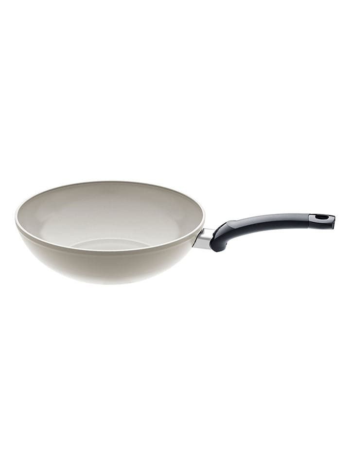 Wok "Ceratal®" w kolorze szaro-kremowym - Ø 30 cm