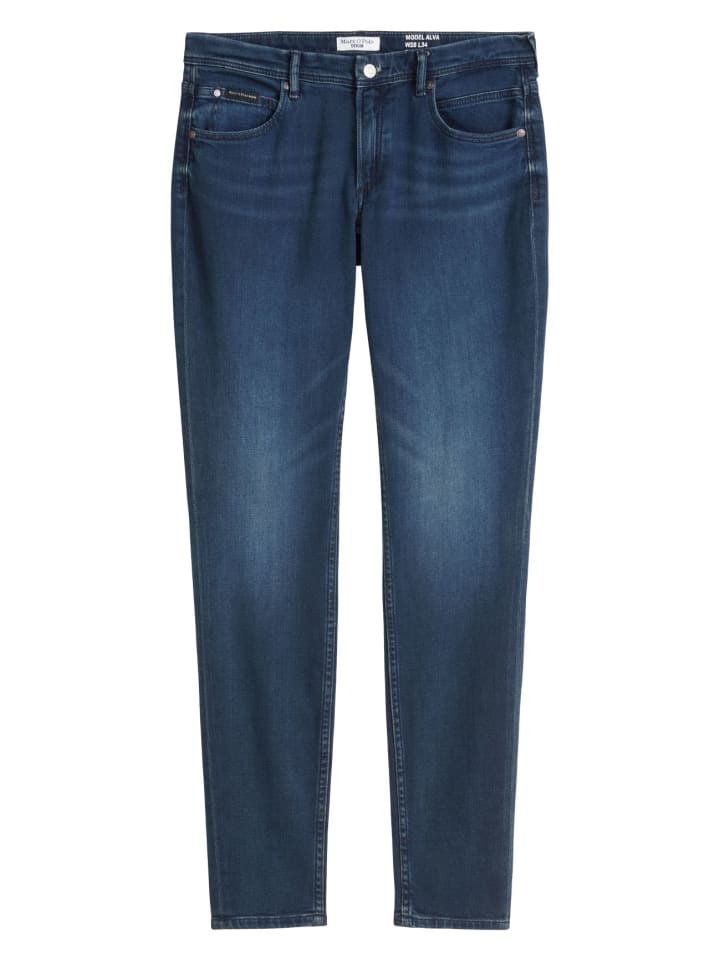 Dżinsy - Slim fit - w kolorze granatowym