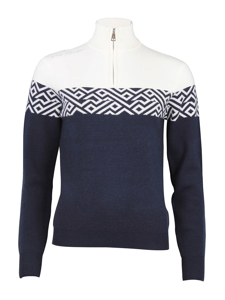 Sweter "Akar" w kolorze granatowo-białym