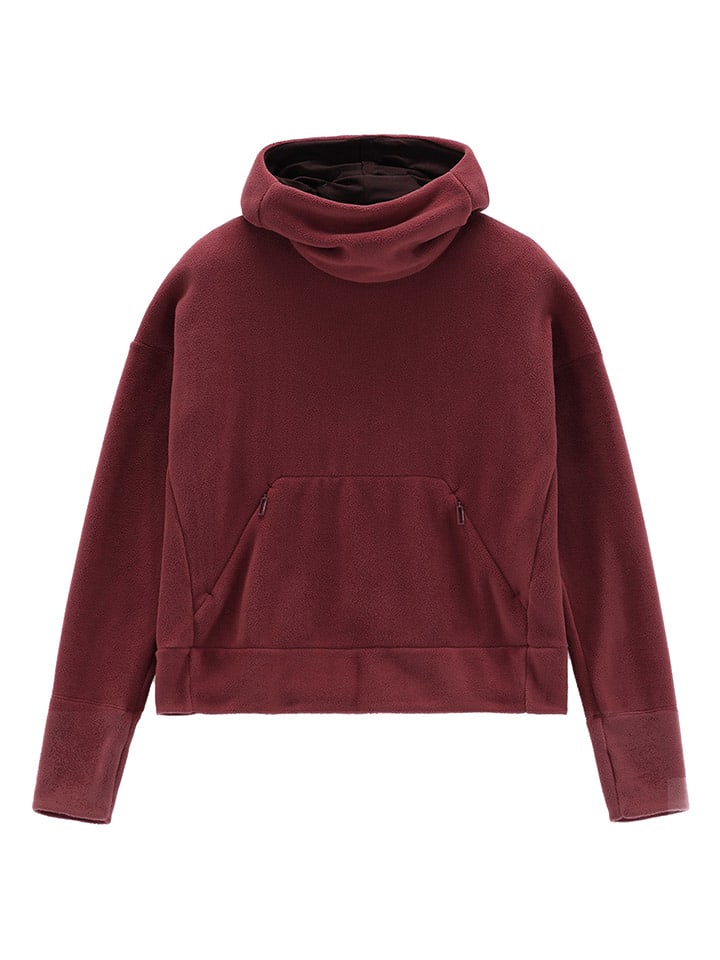 Fleece hoodie "Rochefort" pruimkleurig