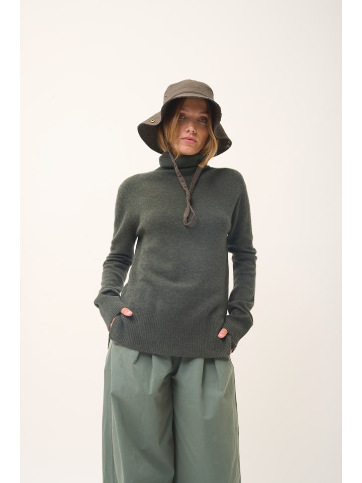 Kaszmirowy golf "Lexie" w kolorze khaki