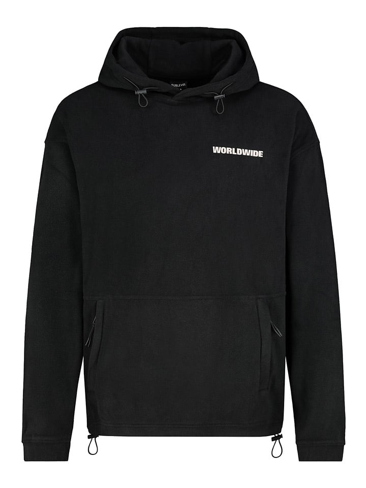Fleecehoodie zwart